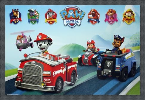 Framed Framed Puppy Vehicles - Paw Patrol