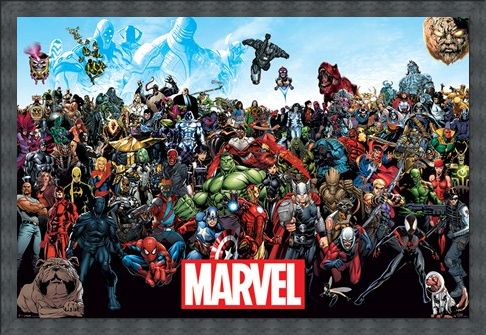 Framed Framed A Crazy World! - Marvel Universe