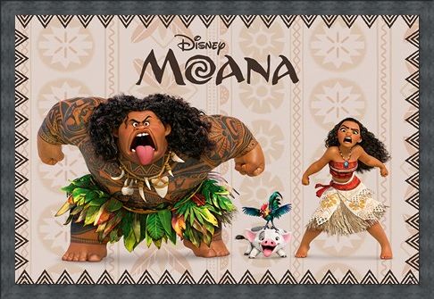 Framed Framed Moana and Maui - Moana