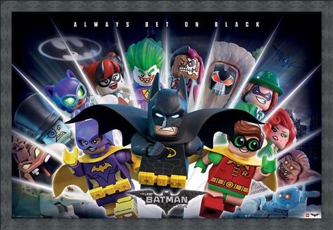 Framed Framed Always Bet on Black - The Lego Batman Movie