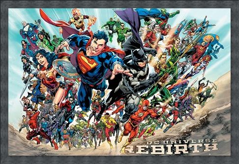 Framed Framed Justice League Rebirth - DC Comics