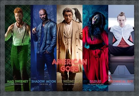 Framed Framed Character Collage - American Gods