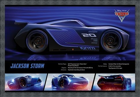 Framed Framed Jackson Storm Stats - Cars 3