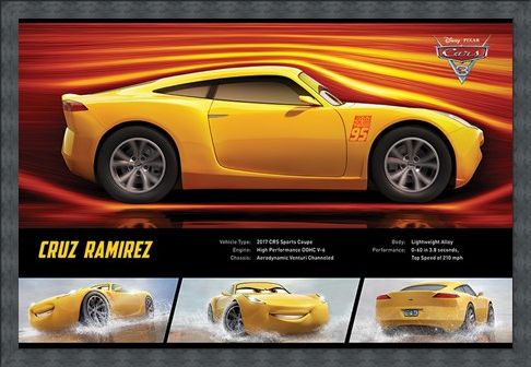 Framed Framed Cruz Ramirez Stats - Cars 3