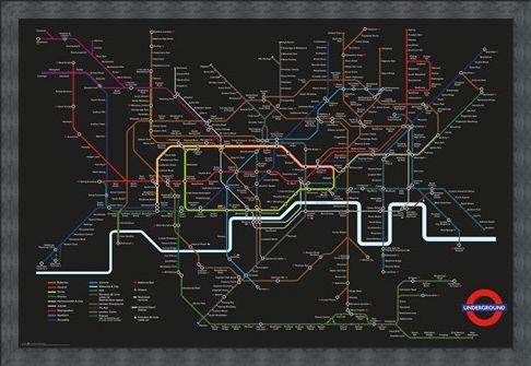 Framed Framed Transport For London - Rainbow Network