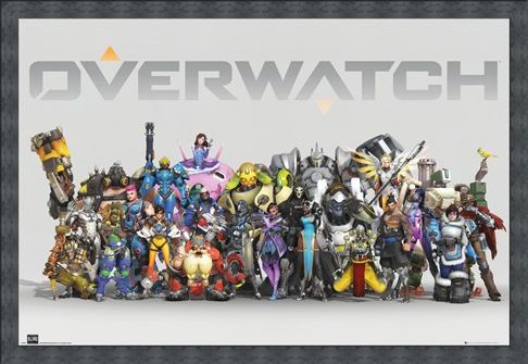 Framed Framed Anniversary Line Up - Overwatch