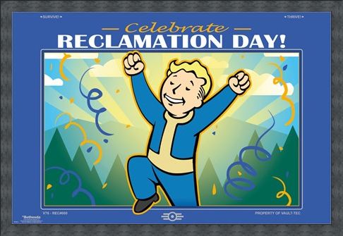 Framed Framed Reclamation Day - Fallout 76