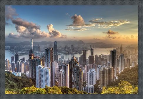 Framed Framed Victoria Peak - Hong Kong