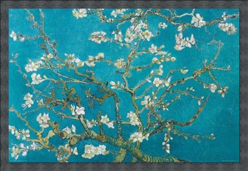 Framed Framed Almond Blossom (1890) - Vincent Van Gogh