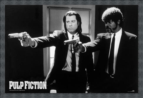 Framed Framed Vincent Vega and Jules Winnfield - Pulp Fiction