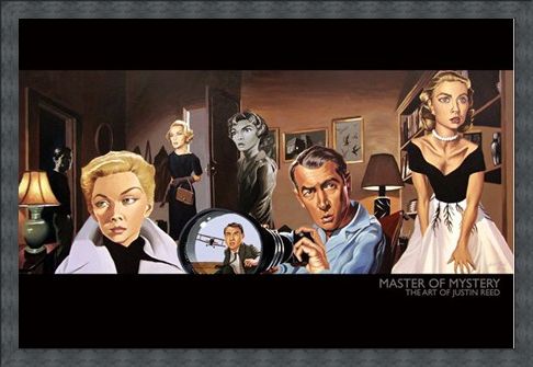 Framed Framed Master of Mystery (North by Northwest) - The Art of Justin Reed