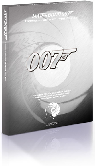 James Bond 007 Commemorative 25 Print Boxset - Limited Edition, Celebrating 50 Years of 007