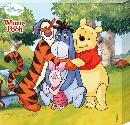 Pooh, Piglet, Eeyore & Tigger, Walt Disney's Winnie The Pooh Canvas ...