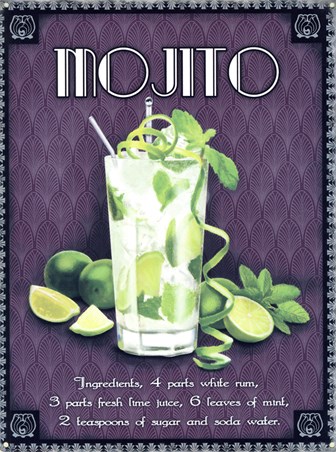 Mojito Time, Retro Cocktail Recipe