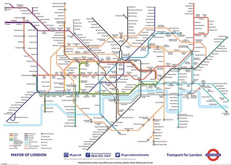London Underground Map - British Transport