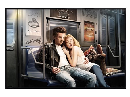Gloss Black Framed Subway Ride - JJ Brando
