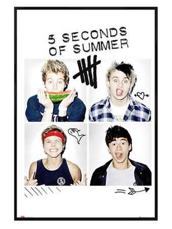 Gloss Black Framed She Looks So Perfect - 5 Seconds Of Summer