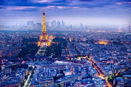 View Over Paris - Paris at Night