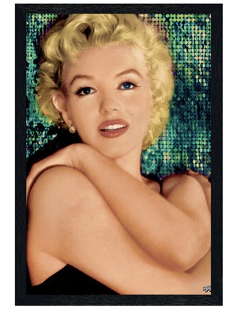 Black Wooden Framed Unspoilt Beauty - Marilyn Monroe