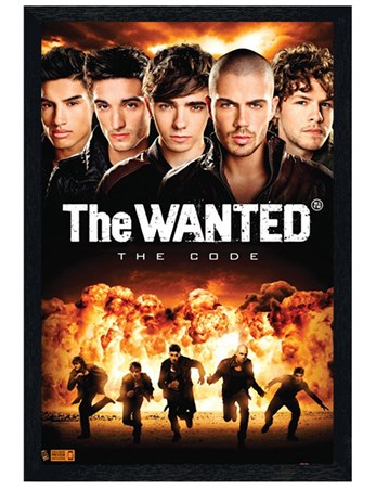 Black Wooden Framed The Code - The Wanted