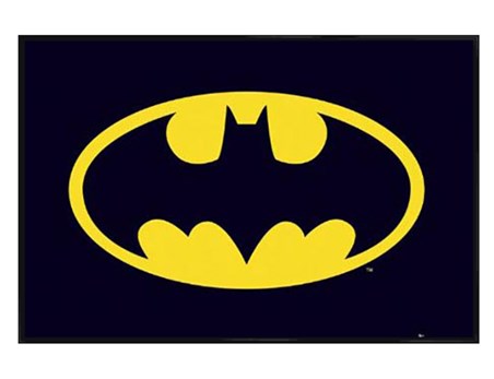 Download Gloss Black Framed Batman Classic Logo, DC Comics Batman ... Yellowimages Mockups
