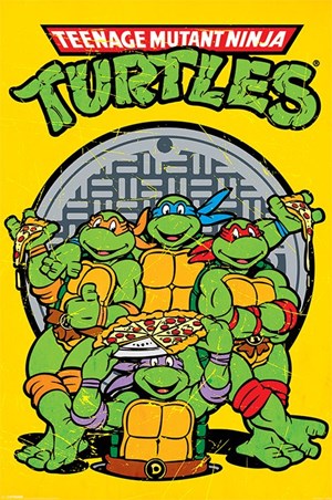 Pizza Power, Teenage Mutant Ninja Turtles Poster - PopArtUK