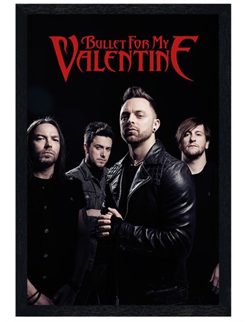 Black Wooden Framed Band Picture - Bullet For My Valentine