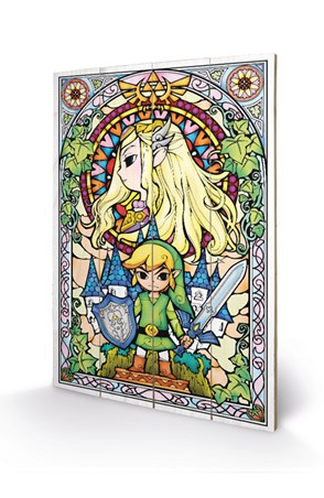 Stained Glass Wooden Wall Art - The Legend Of Zelda