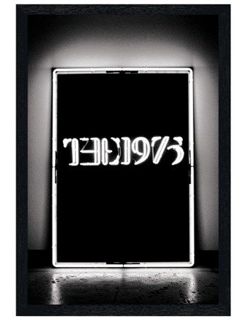 Black Wooden Framed Album Cover - The 1975