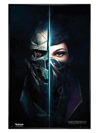 Gloss Black Framed Split Faces - Dishonored 2