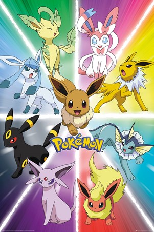 Eevee Evolution, Pokemon Poster - Buy Online