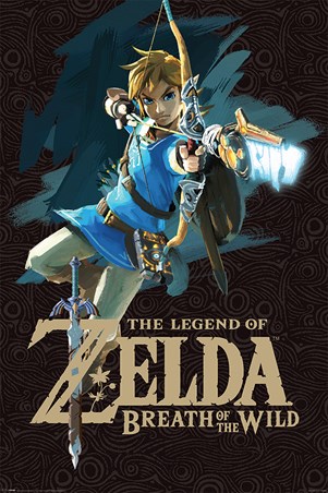 Breath Of The Wild Cover Art, The Legend Of Zelda Poster - Buy Online