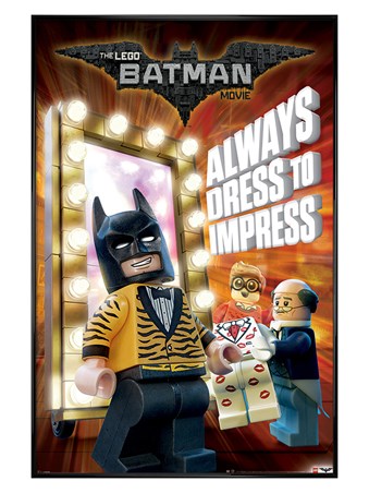 Gloss Black Framed Always Dress To Impress - Lego Batman