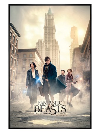 Gloss Black Framed New York Streets - Fantastic Beasts