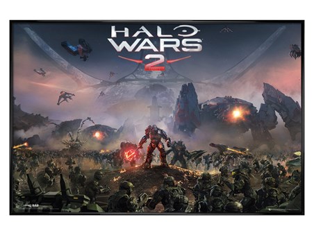 Gloss Black Framed The Battle Rages On - Halo Wars 2
