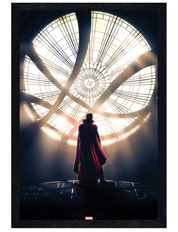 Black Wooden Framed Window - Doctor Strange