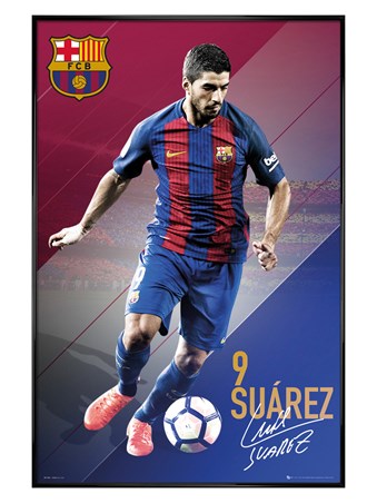 Gloss Black Framed Suarez 16/17 - Barcelona