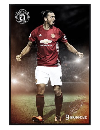 Gloss Black Framed Ibrahimovic 16/17 - Manchester United