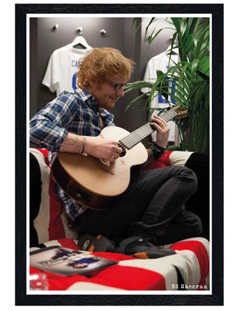 Black Wooden Framed Winning At Wembley - Ed Sheeran