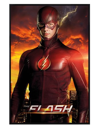 Gloss Black Framed A Streak Of Red - The Flash