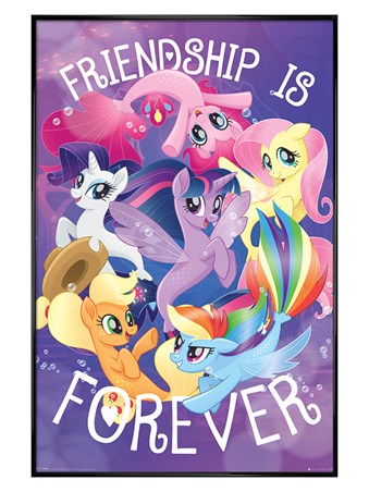 Gloss Black Framed Friendship is Forever - My Little Pony Movie