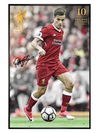 Gloss Black Framed Coutinho 17-18 - Liverpool