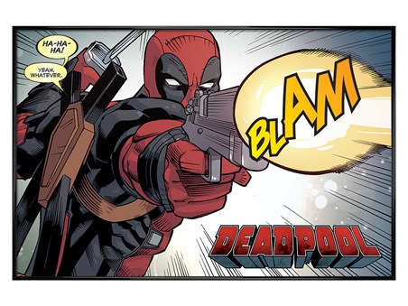 Gloss Black Framed Blam - Deadpool