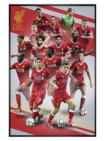 Gloss Black Framed Players 17-18 - Liverpool