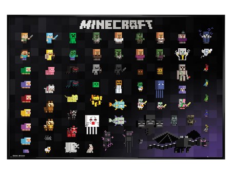 minecraft framed poster