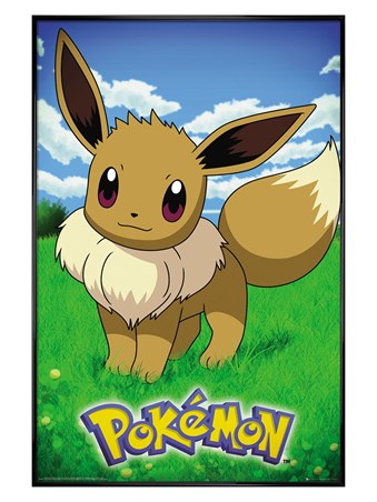 Gloss Black Framed Eevee - Pokemon