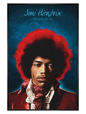 Gloss Black Framed Both Sides of the Sky - Jimi Hendrix