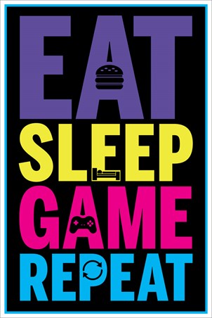 Keep Out - Gamer at Work, Gaming Keep Out Leave Food At The Door Poster ...