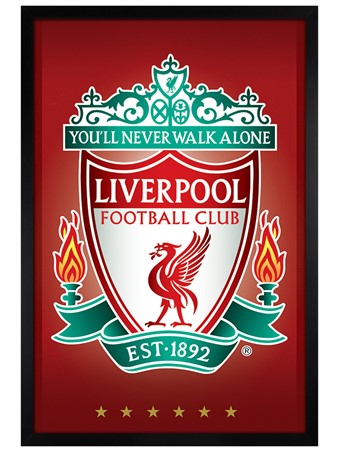 Black Wooden Framed Crest, Liverpool FC