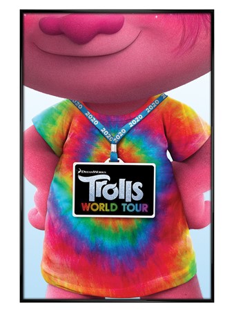 Gloss Black Framed Backstage Pass - Trolls World Tour